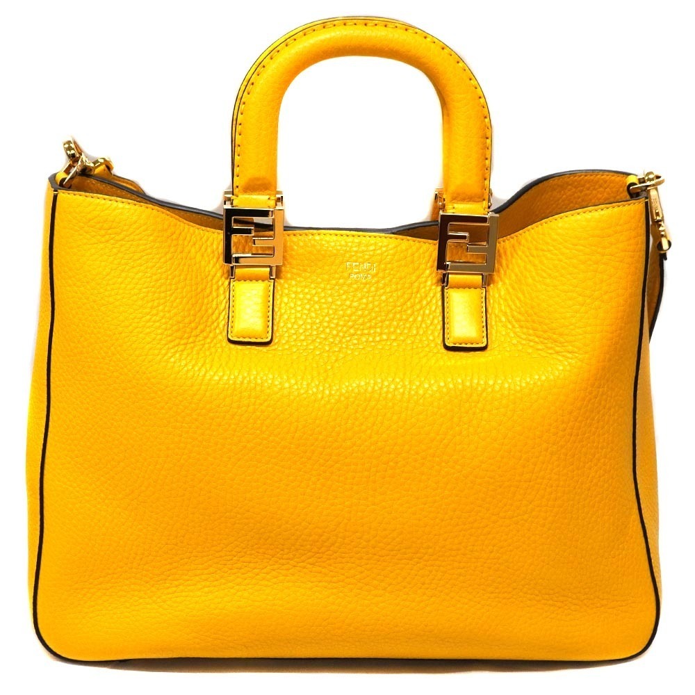 FENDI Selleria bag crosBody Bum Crossbody Belt leather yellow